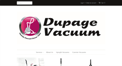Desktop Screenshot of dupagevacuum.com